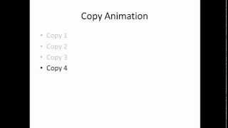 Copying Animations