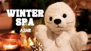 ASMR | Snowy Mountain Hotel Spa Massage ❄️ （water sound, layered sound, roleplay) screenshot 3