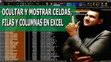 😱 Como MOSTRAR CELDAS OCULTAS en Excel 🧐🔎 Como OCULTAR y MOSTRAR  Filas y Columnas en Excel