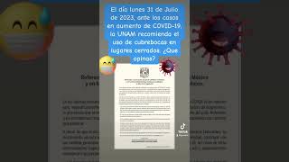 Advertencia UNAM #covid19 #sarscov2 #unam