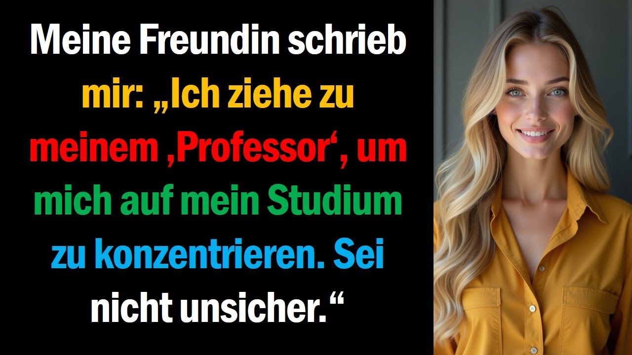 Meine Freundin schrieb mir: „Ich ziehe zu meinem ‚Professor‘, um mich auf mein Studium zu
