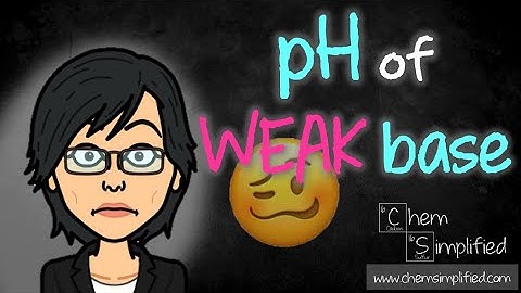 Dissociation constant of weak base | Calculating pH of weak base in water -Dr K