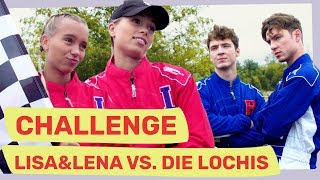 Lisa&amp;Lena - Go-Kart Challenge against Die Lochis | xLL