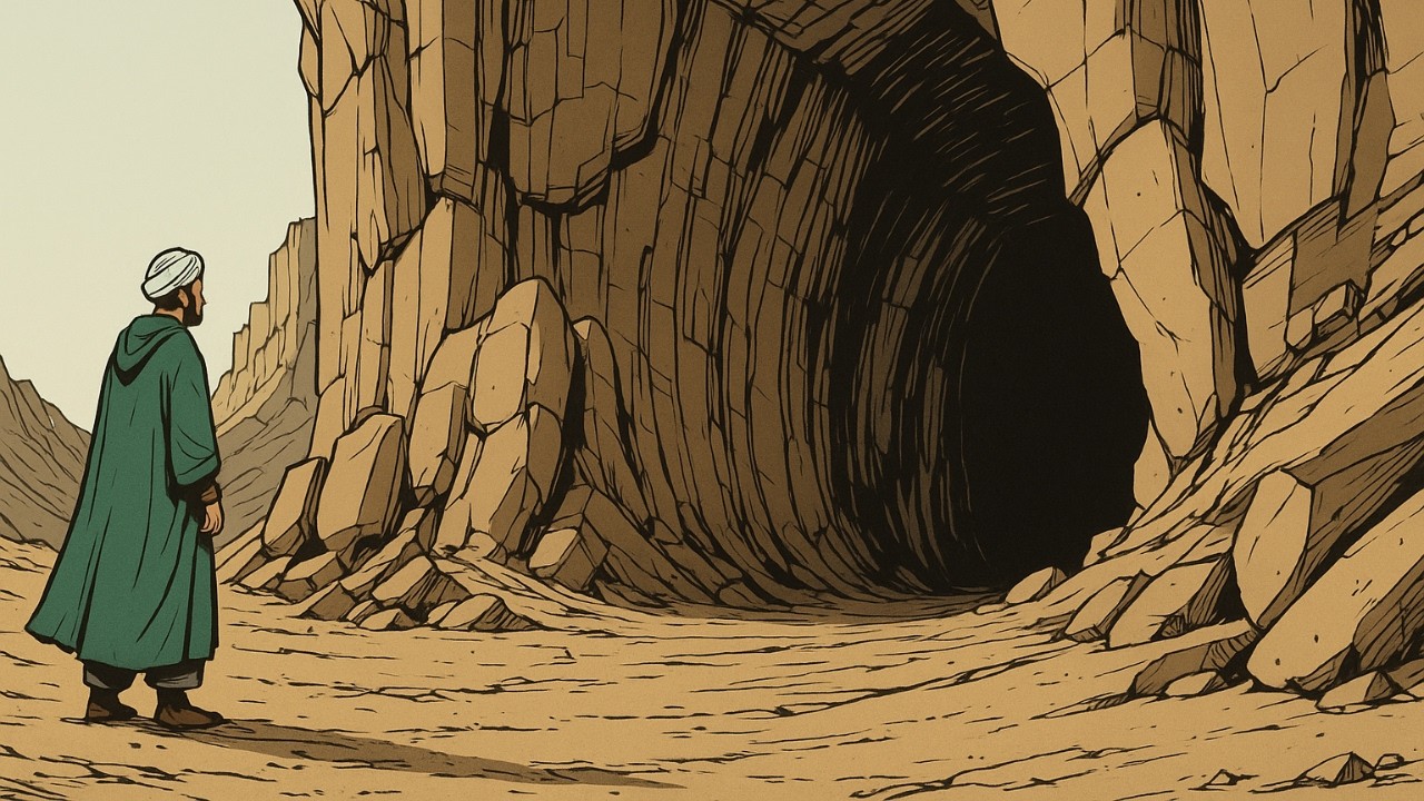 قصة الإخوة الذين طردوا أخاهم ، فدخل كهفًا مهجورًا وأصبح أغنى رجلٍ في القبيلة