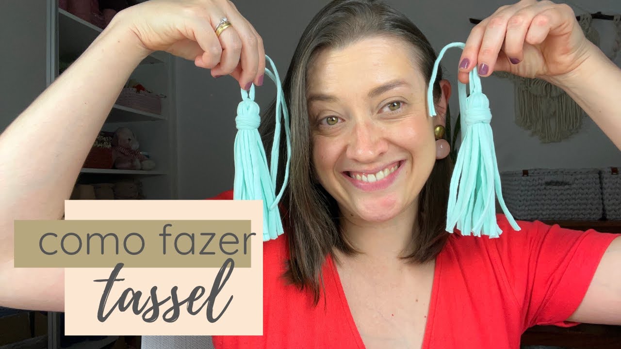 Como fazer tassel com fio de malha
