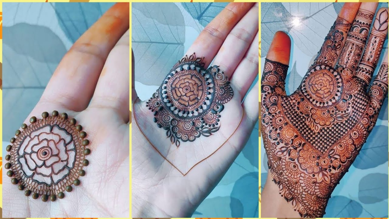 Mehndi/Henna For Hands Beautiful || Step by Step Mehndi Design - YouTube