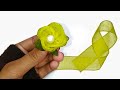 Easy Ribbon Flower | Organza Ribbon Flower Tutorial | DIY Organza Flower