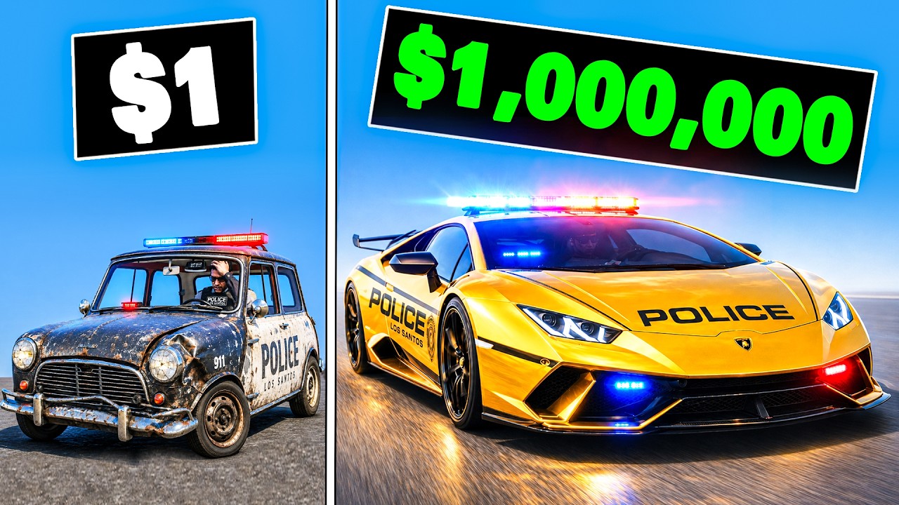 Every Time I Crash, My Police Car Becomes MORE EXPENSIVE in GTA 5