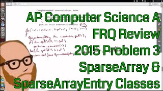 Computer Science A 2015 FRQ Problem 3