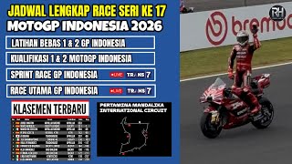 2026 Indonesian MotoGP Schedule~2026 Indonesian GP Round 17~Latest 2026 MotoGP Standings~Live Trans7