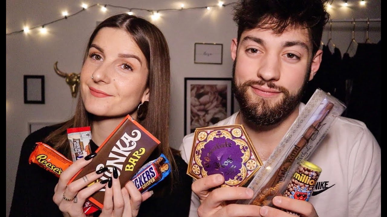 ASMR ♡ ON GOÛTE DES TRUCS ÉTRANGERS (MOUTH SOUNDS/MUKBANG) FT LUCA