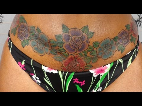 Tummy Tuck Tattoo on Brown Skin - YouTube