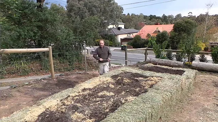 The Finished Straw Bale Vegi Garden