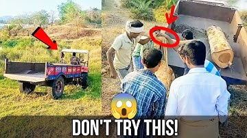 Mastering Wood Loading Techniques | A Guide to Efficiently Load Wood on a Tractor by Hand | Od Lab