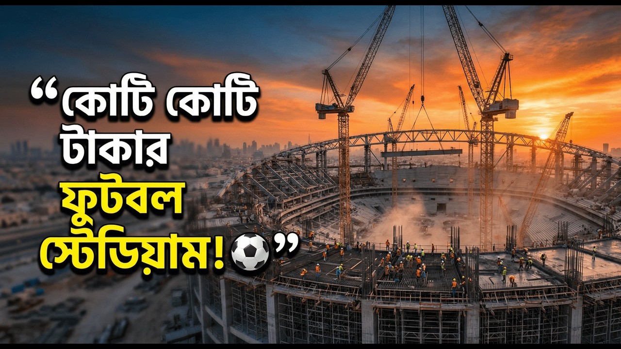 কোটি কোটি টাকার ফুটবল স্টেডিয়াম তৈরির অবিশ্বাস্য প্রক্রিয়া! (Stadium Construction Process)