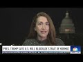 Trump says U.S. will blockade Strait of Hormuz
