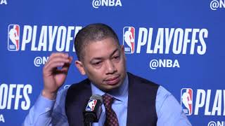 NBA Playoffs: Cavaliers coach Tyronn Lue said Kevin Love needs to play faster