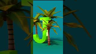J 🌴 #artgallery #3danimation #jungle #3dprinting #viral #shortsfeed #30daysofart #tutorials