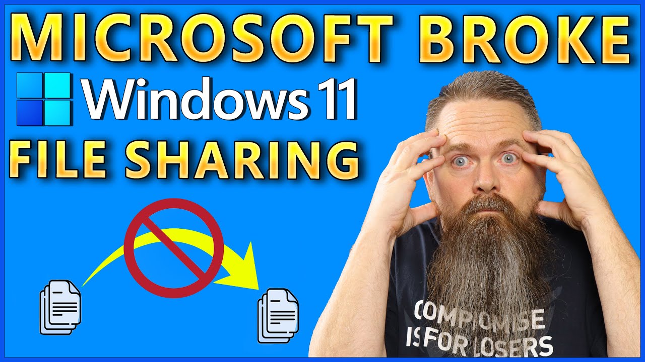 Компания Microsoft нарушила работу функции общего доступа к файлам в Windows 11!
