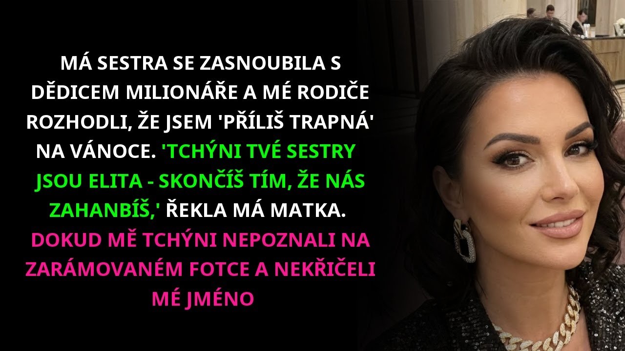 Rodina mě zakázala na Vánocích, protože tchýni sestry byly 'příliš elitní', dokud neviděli...