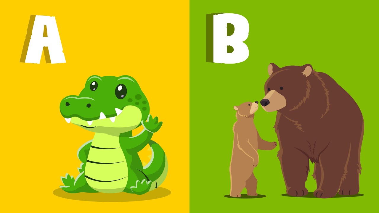 ABCD - A For Alligator B For Bear | Song & Nursery Rhymes - Learn A-Z ...