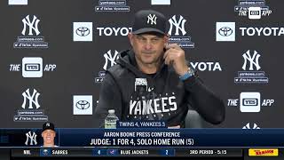 Manager Aaron Boone on Nestor Cortes outing