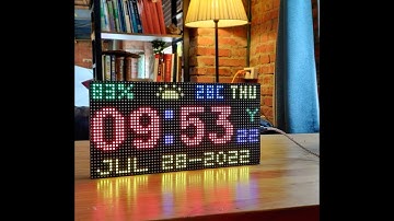 How to set Led Matrix Clock