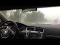 2017 Volkswagen Golf vs. Crazy Wild Storm!