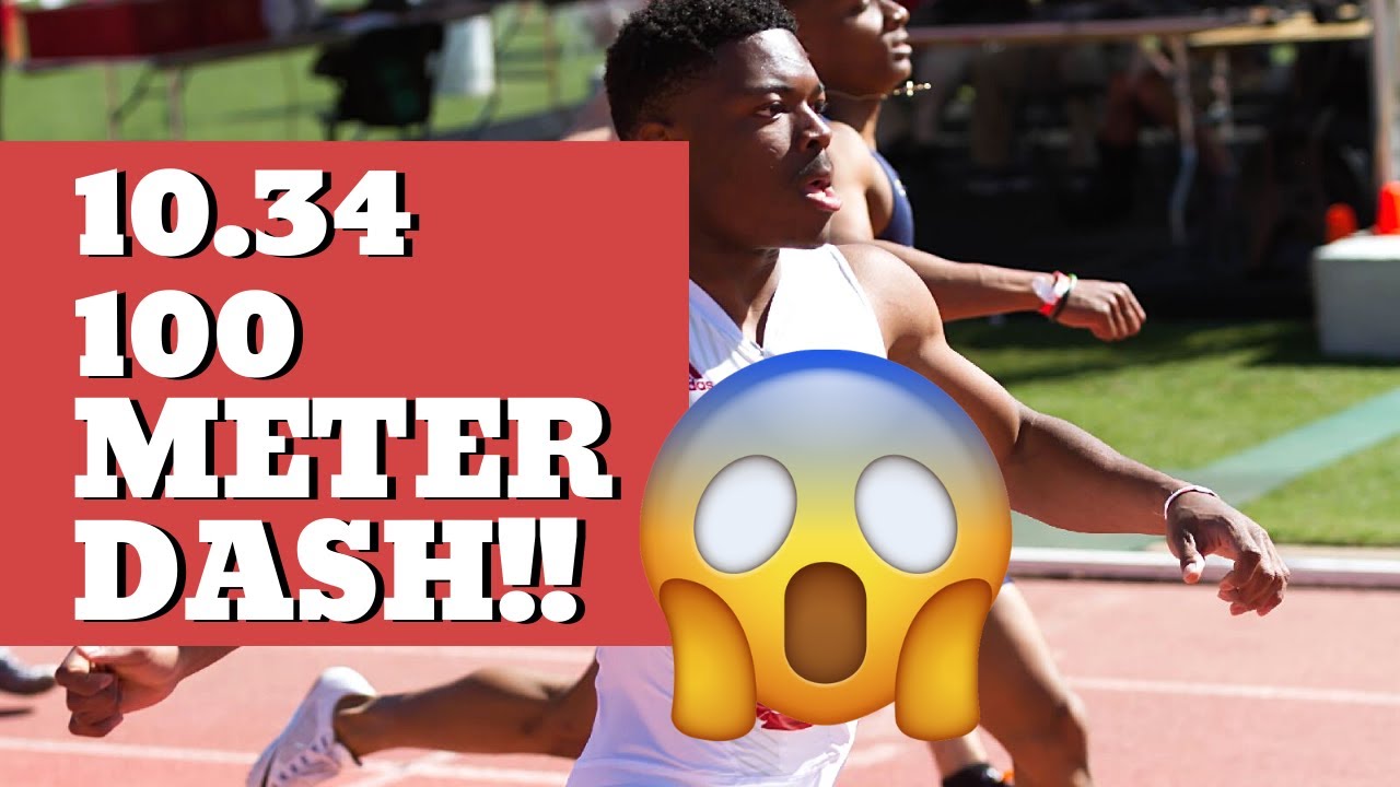 J Johnson Jr 10.34 100 Meter Dash! Front View