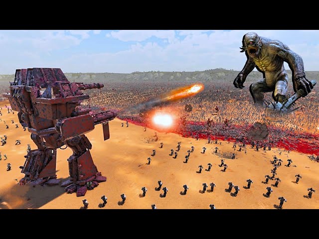 SPACE MARINE & TITANS vs 4,000,000 BEASTMEN & GIANTS - Ultimate Epic Battle Simulator 2 class=