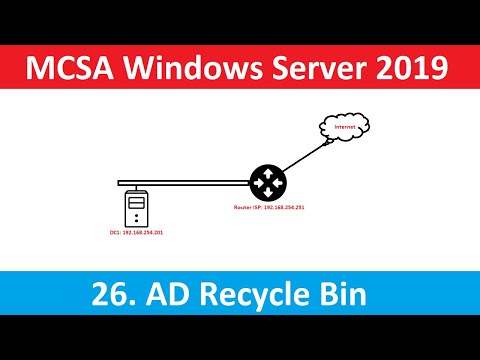 Video: Làm cách nào để khôi phục Thùng rác Active Directory?