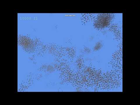 10000 Boids in XNA using CUDA