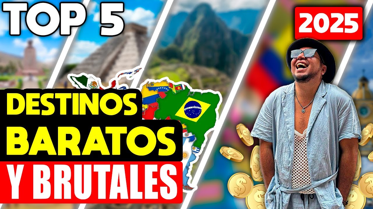 ¡TOP 5 países más BARATOS para viajar en Latinoamérica! 🌎💸 (¡Te sorprenderás con el #1!)