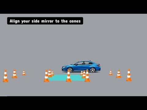 How to easily do reverse parking with cones | step by step guide 