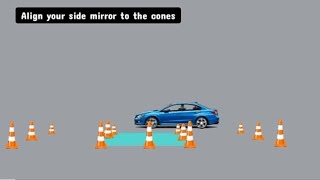 How to easily do reverse parking with cones | step by step guide 