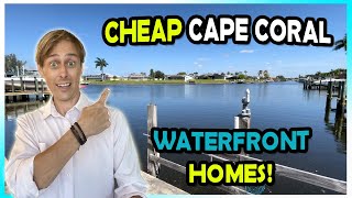 PRICES ARE DOWN on Cape Coral Waterfront Homes for Sale!