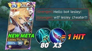GLOBAL LESLEY META BEST BUILD & EMBLEM FOR AUTO WIN STREAK 2026! BUILD TOP GLOBAL LESLEY 2026 - MLBB screenshot 1