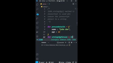 json.stringify Method in JavaScript #shorts #short