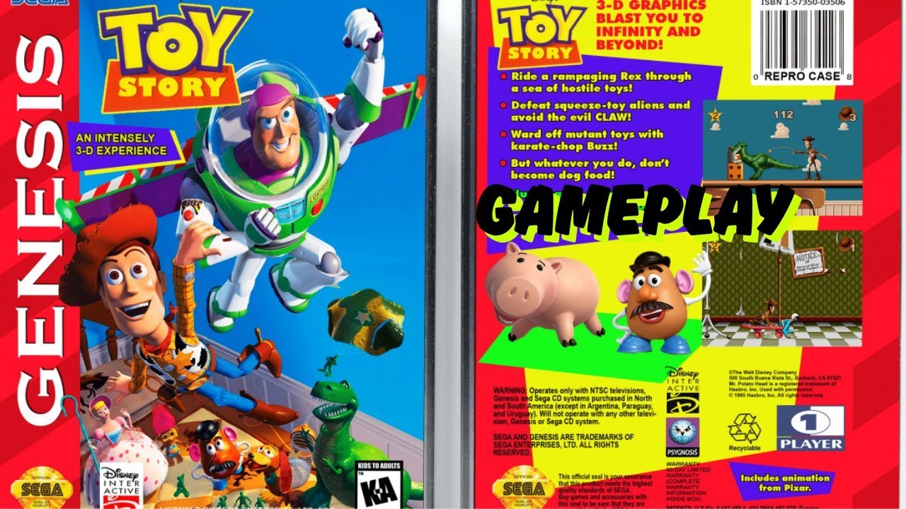 Toy Story (1995) | Sega Genesis | Gameplay