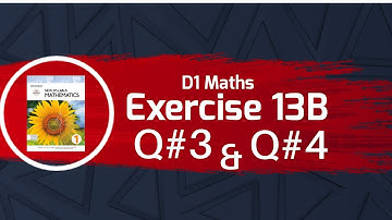 Exercise 13B | Q#3 & Q#4 solution | Oxford(new Syllabus) #MathD1 7th edition | O-Levels | chapter13