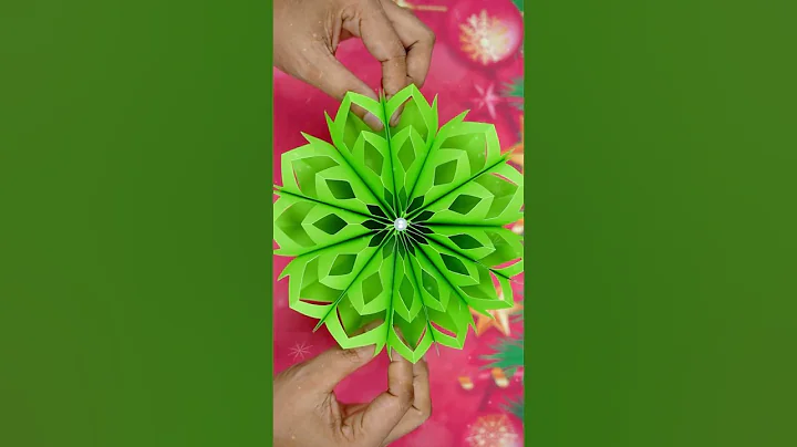 3D Paper Snowflake❄Christmas Crafts Idea 2024🎄