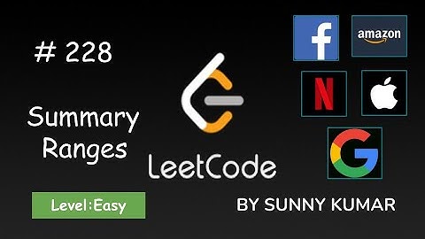 Summary Ranges | Array | Maths | 228 LeetCode | Day 28