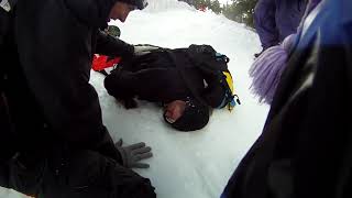 Snowboarder Morgan Rose "Coonhead" Gets Knocked Out at Mt Baker