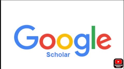 Google scholar tutorial video