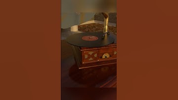 Making a Vinyl Record player in Blender #blender #blender3d #blendercommunity #animation #3dart