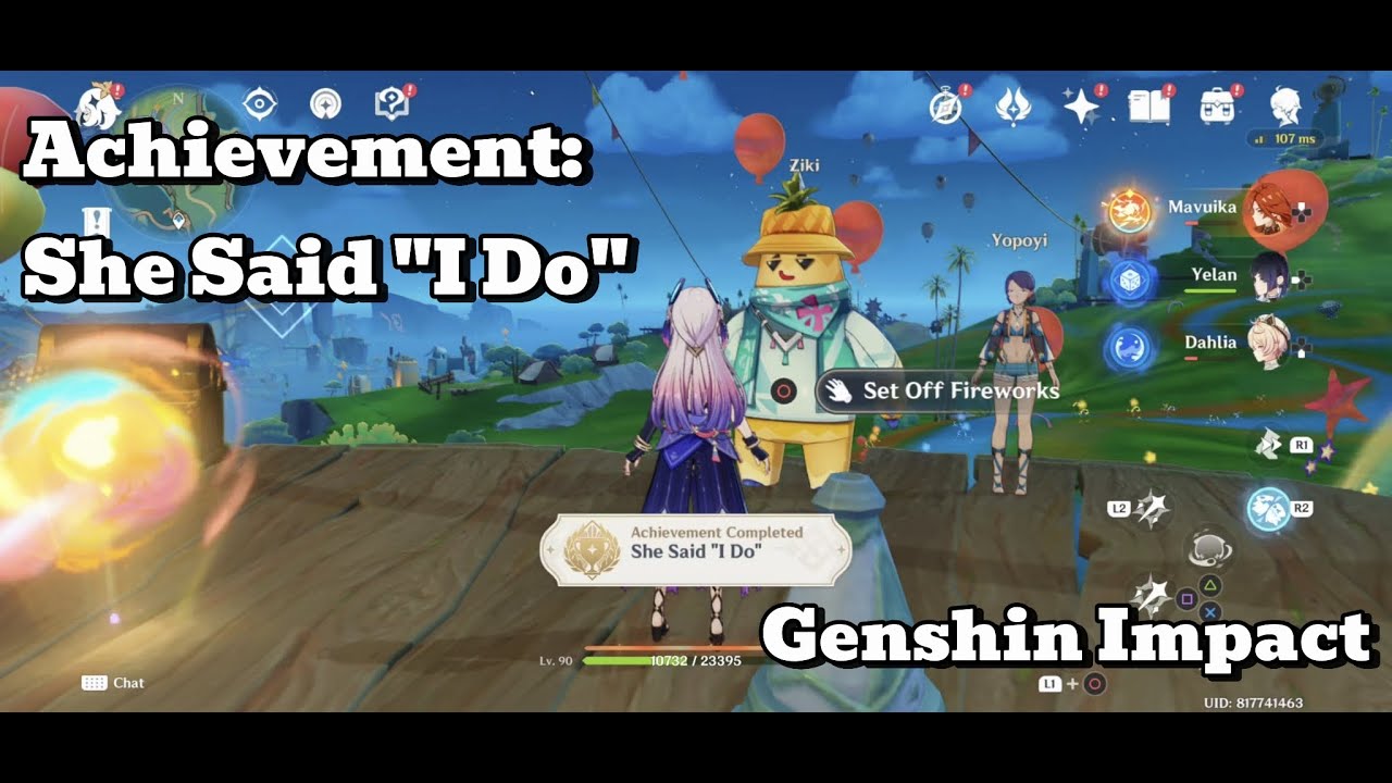[Genshin Impact Achievement] She Said "I Do": Help Ziki Finish His Confession