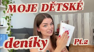 moje dětské deníky | první lásky, kamarádky, škola, co tajného jsem si psala? - part 2