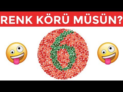 6 GÖRÜYORSAN RENK KÖRÜ OLABİLİRSİN!!! RENK KÖRLÜĞÜ TESTİ