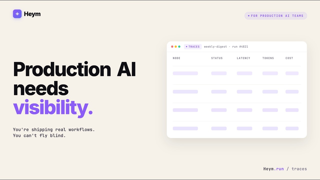 Tracing AI Workflows in Heym