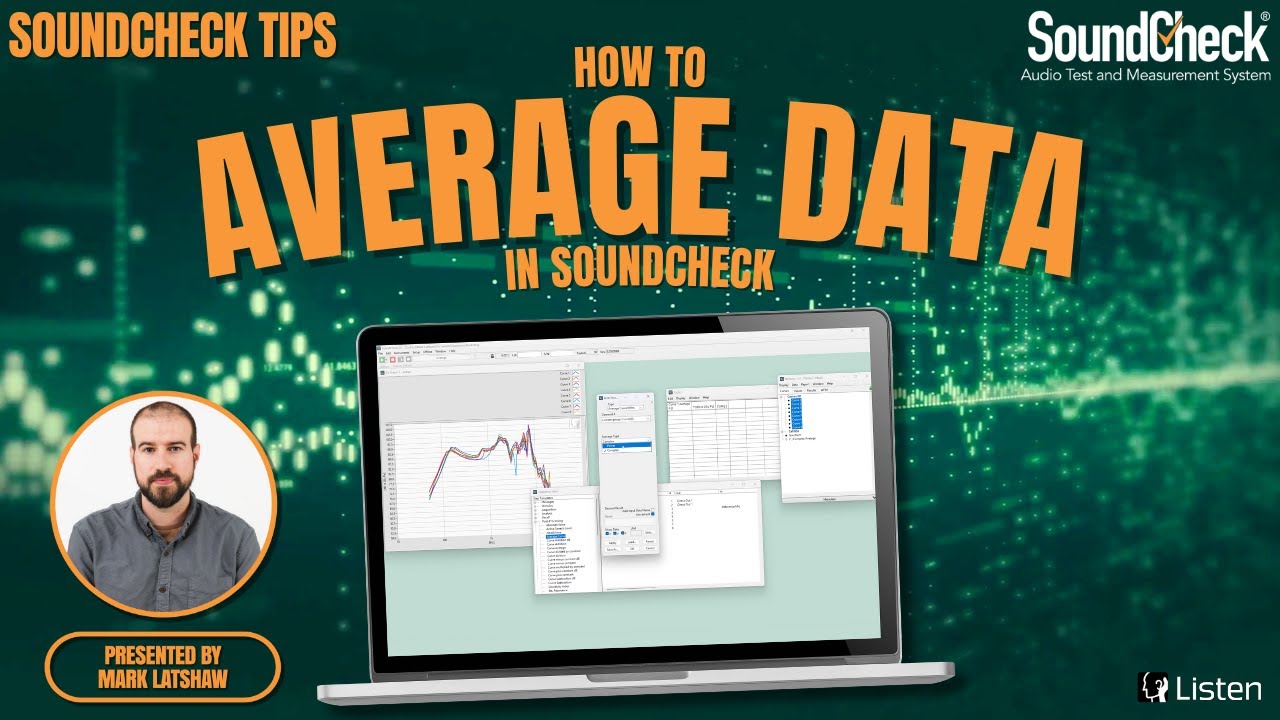 Как усреднить данные в SoundCheck